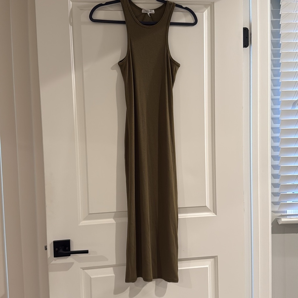 Rag & Bone Khaki Midi Dress - Picture 3 of 5